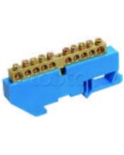 Шина нулевая в комбинированном DIN-изоляторе типа «Стойка» ШНИ-8x12-16-КС-С IEK YNN10-812-16DP-K07 в Калининграде Клеммные колодки Pintop.ru