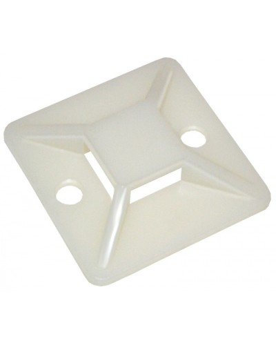 Площадка самоклеящаяся 30х30 под хомуты белая (100шт) IEK (UHP30-30-100) в Калининграде Аксессуары для кабель-канала Pintop.ru