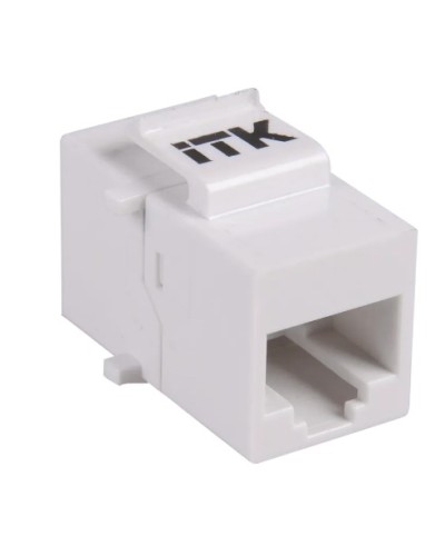 Проходной адаптер кат.5E UTP, RJ45-RJ45, тип Keystone Jack ITK CS7-1C5EU в Калининграде Проходные адаптеры RJ-45 и разветвители Pintop.ru