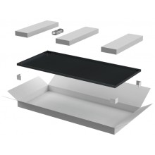 ITK LINEA N Дверь металлическая 800мм шкафа 28U чер. (LN05-28U8X-DM)