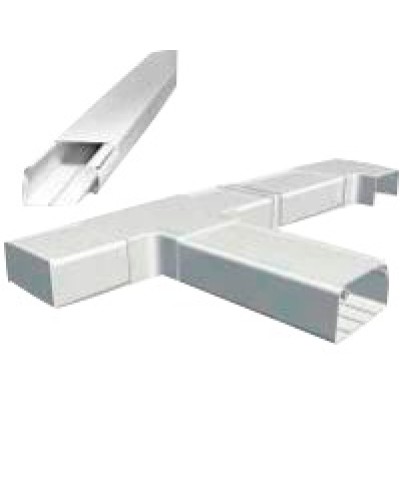 Короб 120х50 мм со съемной перегородкой, 2 метра, белый LANMASTER (LAN-CT120x50-WH) в Калининграде Аксессуары для лотков Pintop.ru