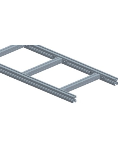 Лоток лестничный, прямая секция шириной 400 мм, алюминий (3 м) LANMASTER LAN-LTA400 в Калининграде Кабельные лотки Pintop.ru