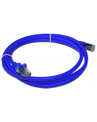 Патч-корд RJ45 - RJ45, 4 пары, FTP, категория 6, 1 м, синий, LSZH LANMASTER LAN-PC45/S6-1.0-BL в Калининграде Патч-корды и пигтейлы Pintop.ru