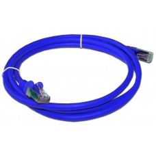 Патч-корд RJ45 - RJ45, 4 пары, FTP, категория 6A, 1 м, синий, LSZH LANMASTER LAN-PC45/S6A-1.0-BL
