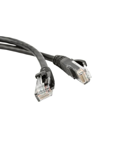 Патч-корд RJ45 - RJ45, 4 пары, UTP, категория 5е, 1 м, черный, LSZH LANMASTER LAN-PC45/U5E-1.0-BK в Калининграде Патч-корды и пигтейлы Pintop.ru