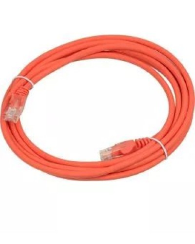 Патч-корд RJ45 - RJ45, 4 пары, UTP, категория 5е, 1 м, оранжевый, LSZH LANMASTER LAN-PC45/U5E-1.0-OR в Калининграде Патч-корды и пигтейлы Pintop.ru