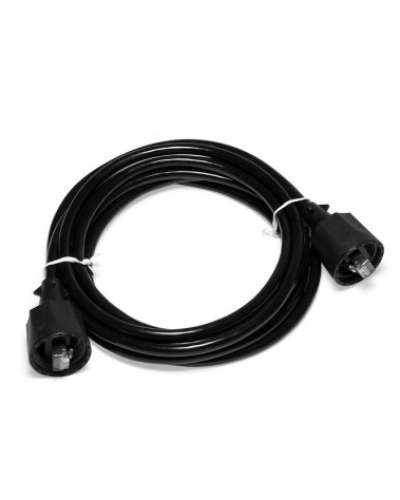 Патч-корд индустриальный RJ45 - RJ45, 4 пары, FTP, категория 5е, 2 м, черный LANMASTER LAN-S45-45-2.0-WP в Калининграде Патчкорды (медные) Pintop.ru