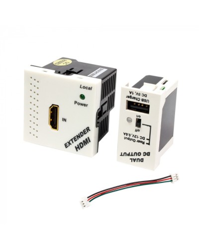 Конвертор RJ45-HDMI LANMASTER LAN-SIP-23HDMI/TX-WH в Калининграде Медиаконвертеры Pintop.ru