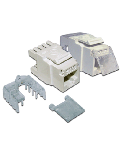 Вставка Keystone Tooless RJ-45, категория 5e, белая, без инструмента LANMASTER LAN-TK45U5E/180-WH в Калининграде Коммутационные изделия Pintop.ru