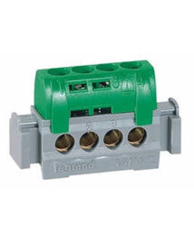 Клеммник зеленый 4х1.5-16 мм2 LEGRAND 004830 в Калининграде Клеммные колодки Pintop.ru