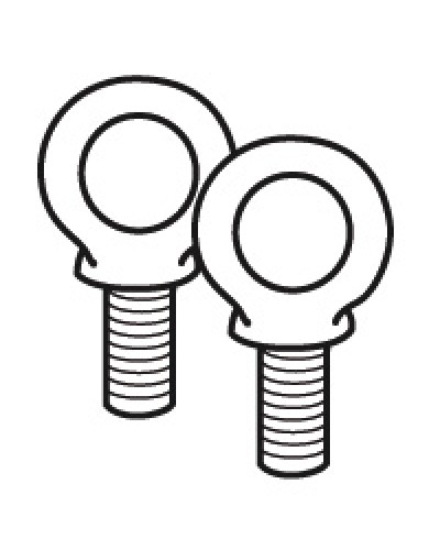 Комплект подъемных колец Legrand 020482 в Калининграде Аксессуары для стоек и шкафов Pintop.ru