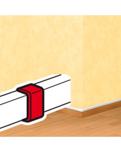 Накладка на стык DLPlus 60х16/20 белый Legrand (033608) в Калининграде Аксессуары для кабель-канала Pintop.ru