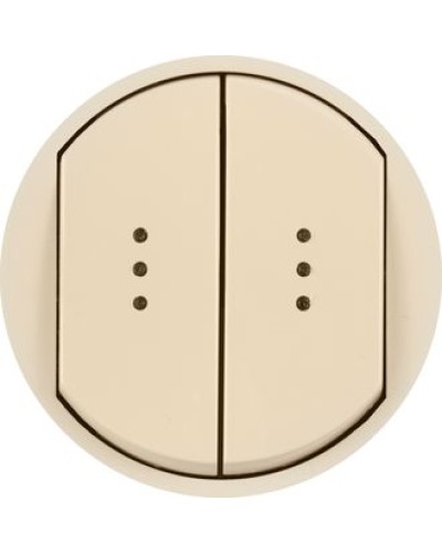 Лицевая панель для выключателя двойного с индикацией слоновая кость Celiane Legrand 066211 в Калининграде Аксессуары для кабель-канала Pintop.ru