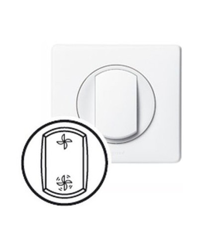 Клавиша Вентиляция белая CelianeLegrand 068061 в Калининграде Аксессуары для кабель-канала Pintop.ru