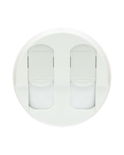 Лицевая панель для розеток 2хRJ45 белый Celiane Legrand 068252 в Калининграде Аксессуары для кабель-канала Pintop.ru