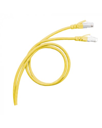 Патч-корд S/FTP, cat. 6а, PVC, 1м, желтый Legrand (051780) в Калининграде Патчкорды (медные) Pintop.ru