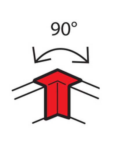 Угол внутренний для кабель-канала METRA 100x50 Legrand (638011) в Калининграде Аксессуары для кабель-канала Pintop.ru