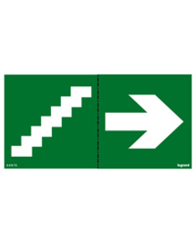 Пиктограмма 100х200 лестница стрелка Legrand 661672 в Калининграде Дополнительное оборудование для ОПС Pintop.ru