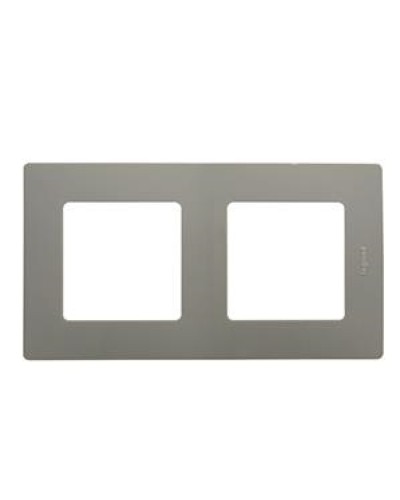 Рамка 2 поста Etika светлая галька Legrand 672522 в Калининграде Аксессуары для кабель-канала Pintop.ru