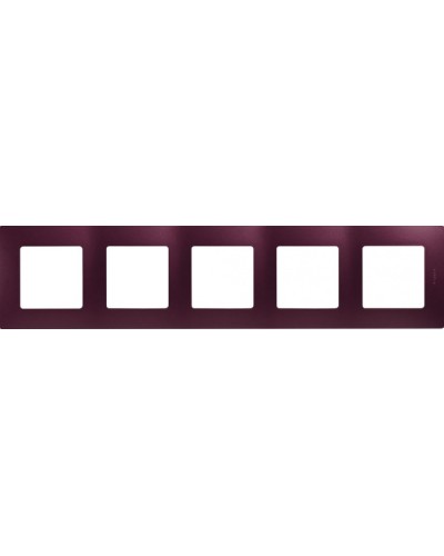 Рамка 5 постов Etika сливовый Legrand 672565 в Калининграде Аксессуары для кабель-канала Pintop.ru