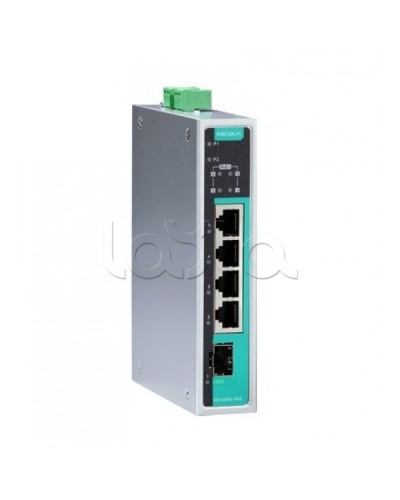 Коммутатор PoE 5-портовый Moxa EDS-G205A-4PoE-1GSFP в Калининграде Коммутаторы Pintop.ru