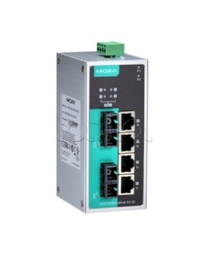 Коммутатор PoE 6-портовый Moxa EDS-P206A-4PoE-MM-SC в Калининграде Коммутаторы Pintop.ru