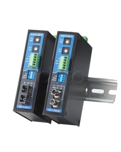 Конвертор RS-232/422/485 в оптику MM (ST)Moxa ICF-1150I-M-ST-T в Калининграде Дополнительное оборудование для ОПС Pintop.ru
