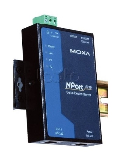Сервер 2-портовый RS-232 в Ethernet Moxa NPort 5210-T в Калининграде Дополнительное оборудование для ОПС Pintop.ru