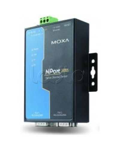 Сервер 2-портовый RS-232/422/485 в Ethernet Moxa NPort 5250A-T в Калининграде Дополнительное оборудование для ОПС Pintop.ru