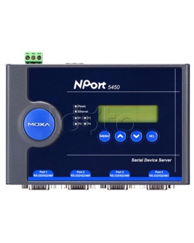 Сервер 4-портовый RS-232/422/485 в Ethernet Moxa NPort 5450-T в Калининграде Дополнительное оборудование для ОПС Pintop.ru