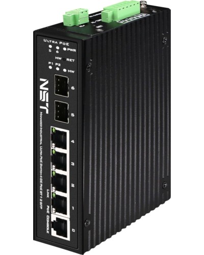 Промышленный управляемый (L2+) HiPoE коммутатор NST NS-SW-4G2G-PL/IM в Калининграде Коммутаторы Pintop.ru
