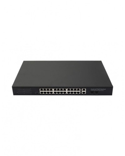 PoE коммутатор Fast Ethernet на 24 x RJ45 портов + 2 x GE Combo uplink порта NST NS-SW-24F2G-P в Калининграде Коммутаторы Pintop.ru