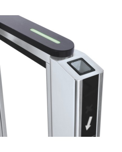 Передняя панель скоростного прохода PERCo-ST-11 со встроенным сканером штрихкода PERCo-FP11Q.1 в Калининграде Ограждения Pintop.ru