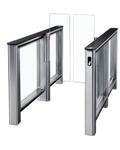 Турникет PERCo-ST-01 с крышками из закал. стекла со створками Створки шириной 425 мм в Калининграде Турникеты Pintop.ru