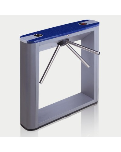 Турникет тумбовый электромеханический с планками антипаника, синей крышкой PERCo-TTD-03.1G (планки антипаника, синяя крышка) в Калининграде Турникеты Pintop.ru
