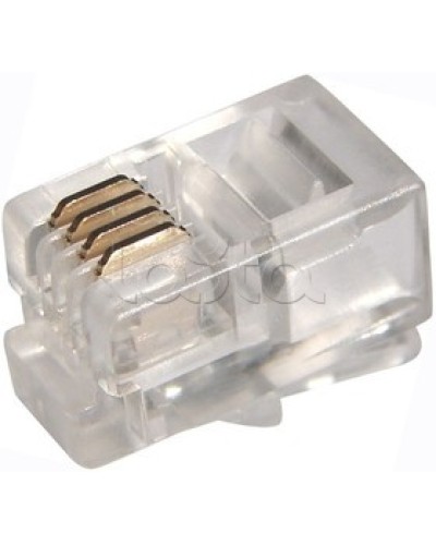 Джек телефонный 6P4C (100шт/уп) PROCONNECT 05-1012-3 в Калининграде Коннекторы Pintop.ru