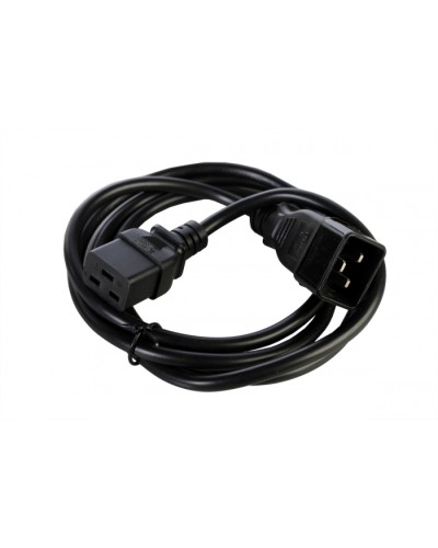 Шнур питания с заземлением IEC 60320 C19/IEC 60320 C20, 16А/250В (3x1,5), длина 1,8 м Rem R-16-Cord-C19-C20-1.8 в Калининграде Блоки розеток Pintop.ru