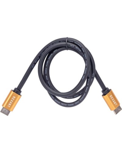 Кабель HDMI - HDMI 2.0, 1м, Gold REXANT 17-6102 в Калининграде Системы видеонаблюдения Pintop.ru