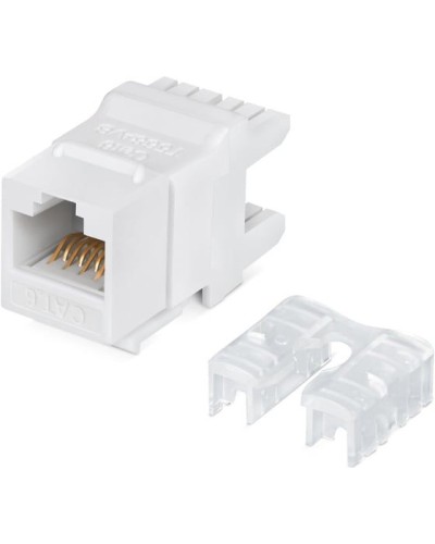 Модуль Keystone Jack RJ-45(8P8C), UTP неэкранированный, CAT 6, тип 180 градусов, белый REXANT PRO 02-0250 в Калининграде Модули Keystone Pintop.ru