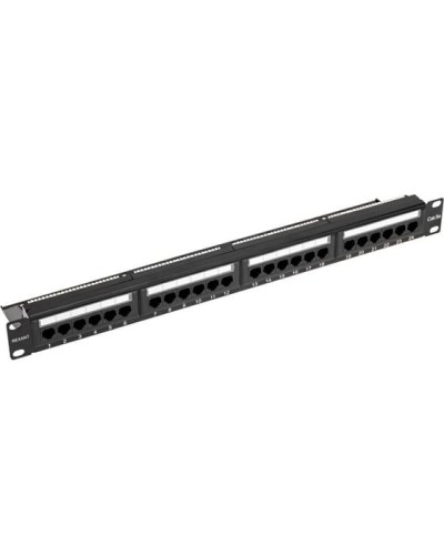 Панель коммутационная с кабельным органайзером 19, 1U, 24 порта, UTP, RJ-45, CAT 5e REXANT PRO (02-0031) в Калининграде Аксессуары для стоек и шкафов Pintop.ru