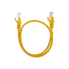 Патч-корд U/UTP, CAT 5e, RJ45-RJ45, 26AWG, LSZH, желтый, 0,5м REXANT 02-0105-05