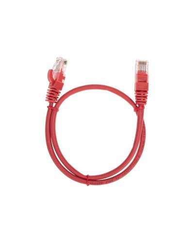 Патч-корд U/UTP, CAT 5e, RJ45-RJ45, 26AWG, LSZH, красный, 0,5м REXANT 02-0103-05 в Калининграде Патчкорды (медные) Pintop.ru