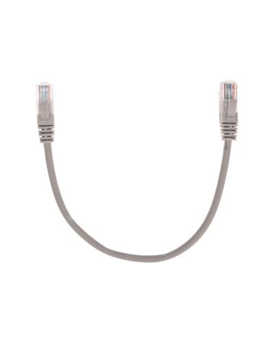 Патч-корд U/UTP, CAT 5e, RJ45-RJ45, 26AWG, LSZH, серый, 0,3м REXANT 02-0100-03 в Калининграде Патчкорды (медные) Pintop.ru