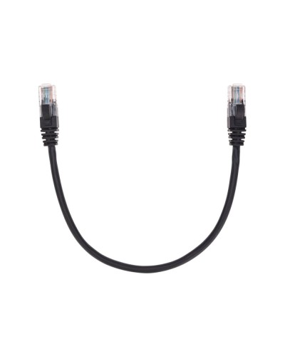 Патч-корд U/UTP, CAT 5e, RJ45-RJ45, 26AWG, LSZH, черный, 0,3м REXANT 02-0102-03 в Калининграде Патчкорды (медные) Pintop.ru