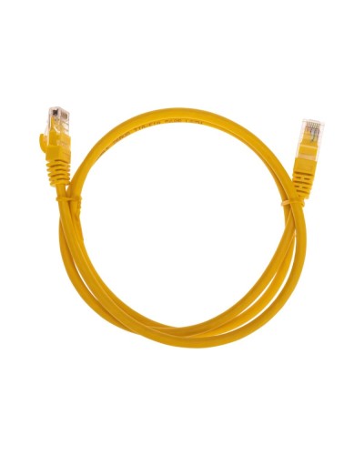 Патч-корд U/UTP, CAT 6, RJ45-RJ45, 26AWG, LSZH, желтый, 1м REXANT 02-0295-1 в Калининграде Патчкорды (медные) Pintop.ru