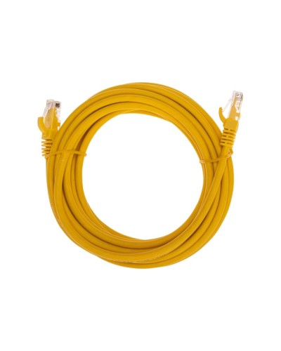 Патч-корд U/UTP, CAT 6, RJ45-RJ45, 26AWG, LSZH, желтый, 5м REXANT 02-0295-5 в Калининграде Патчкорды (медные) Pintop.ru