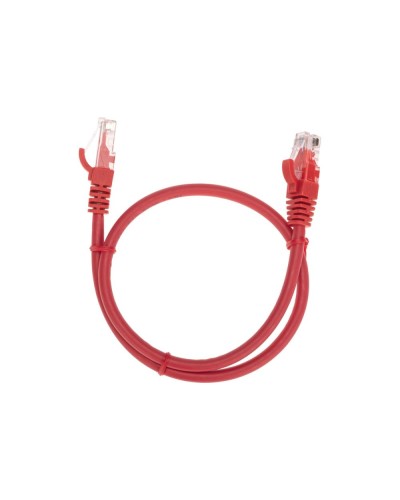 Патч-корд U/UTP, CAT 6, RJ45-RJ45, 26AWG, LSZH, красный, 0,5м REXANT 02-0293-05 в Калининграде Патчкорды (медные) Pintop.ru