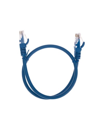 Патч-корд U/UTP, CAT 6, RJ45-RJ45, 26AWG, LSZH, синий, 0,5м REXANT 02-0294-05 в Калининграде Патчкорды (медные) Pintop.ru