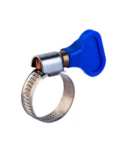 Хомут червячный 16-25/9-0,7мм, с ключом, нержавеющая сталь W2, (50 шт/уп) REXANT 07-0716-1 в Калининграде Стяжки-хомуты Pintop.ru