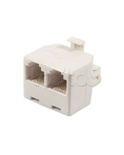 Двойник телефонный (штекер - 2 гнезда) 6P-4C (50шт/уп) REXANT 03-0031 в Калининграде Коннекторы Pintop.ru